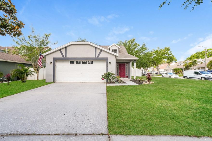One or more photo(s) has been virtually staged. Do mot miss out on this beautiful, corner lot home in a quiet, tree line community in Tarpon Springs.  Sleek vinyl flooring throughout the home for cool comfort. The kitchen boasts modern stainless steel appliances that all convey along with a range hood and contemporary white cabinets. The backyard is an oasis with an oversized patio, mature trees and fully fenced for privacy.  The primary bedroom is located on the first floor with all other bedrooms upstairs.  This is a true move-in ready home in a great location central to premier golf courses, restaurants, entertainment and the gulf! See this one today!