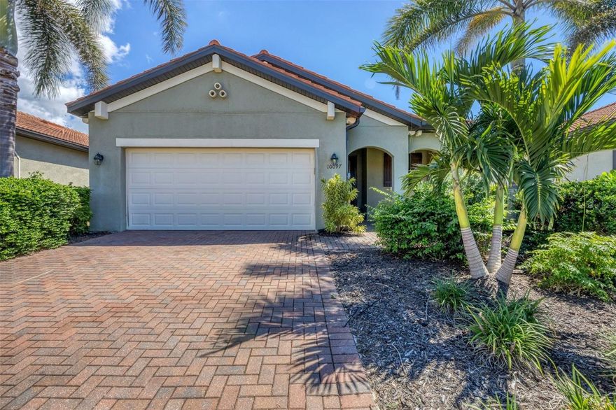 Panoramic lake views in a premier Venice golf community! Discover effortless elegance in this beautifully designed 2 bedroom, plus den residence. Tucked within a sought-after golf course neighborhood, offering the perfect blend of comfort, convenience and resort-style living. Step inside to a bright, open layout where the kitchen shines with white cabinetry, granite countertops, and stainless steel appliances. The living room, master suite, and screened lanai all showcase panoramic views of the tranquil lake, creating the ultimate backdrop for your morning coffee or evening unwind. The HOA takes care of your yard maintenance, so you'll enjoy a beautiful lawn without the work - leaving you more time to enjoy everything this vibrant community and the nearby Wellen Park area has to offer including the Atlanta Braves spring training park, upscale boutiques, and a variety of sidewalk cafes and gourmet restaurants. For those seeking an effortless move, the professionally designed furniture and decor package is available for purchase. Schedule your showing today. Start living the Florida lifestyle!