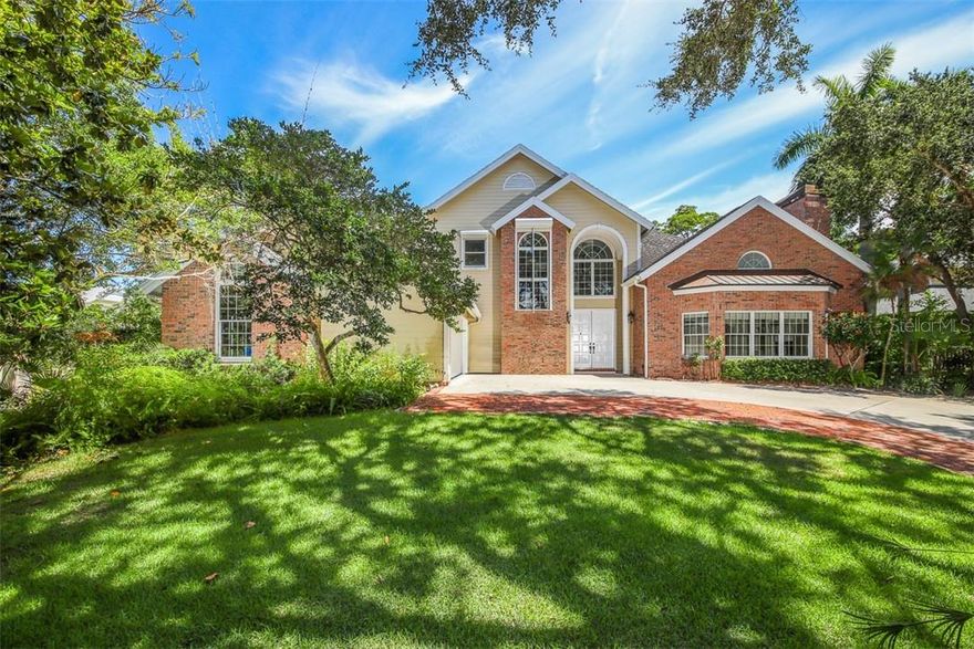 Annual rental in sought-after West of Trail location near field club. Enter this updated and well-maintained home through a soaring two-story travertine foyer that opens to a formal living room and dining room. The open concept kitchen and family room overlook enclosed brick lanais, mature trees and $100,000 in new landscaping with a Koi Pond, the ideal place for entertaining or relaxing. The primary bedroom and office are on the first floor. The remaining bedrooms and game room are upstairs, an ideal layout for guests/family. The screened patios with an outdoor kitchen overlook the saline-filtered heated pool. The neighborhood has a deeded boardwalk and fishing pier, a great place to launch a kayak. The central location makes for a quick drive to Siesta Key, downtown Sarasota, dining and shopping.