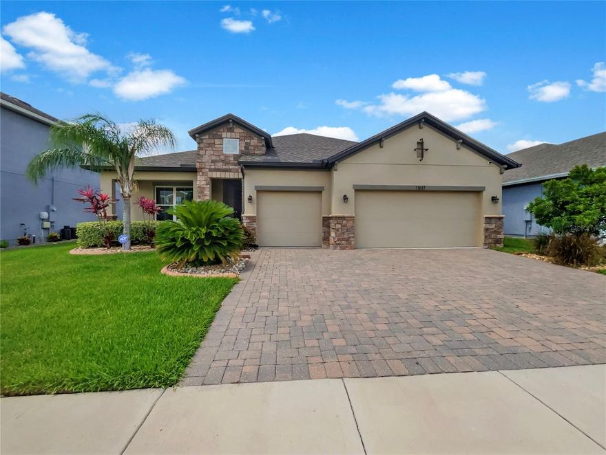 One or more photo(s) has been virtually staged. This amazing property is perfect for anyone looking for the perfect balance of indoor and outdoor living. With a center island in the kitchen, a walk in pantry, and good under sink storage in the primary bathroom, this home has everything you need for comfortable living. The master bedroom boasts a walk in closet, and the other rooms provide flexible living space. The primary bathroom has a separate tub and shower, as well as double sinks. The backyard is fully fenced in and includes an in ground pool, a sitting area, and plenty of room for outdoor activities. This property is the perfect place to relax and enjoy life.