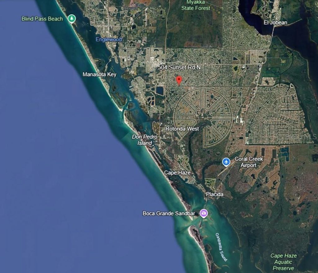 Photo of 504 Sunset Road N, Rotonda West, FL 33947 (MLS # S5145942)