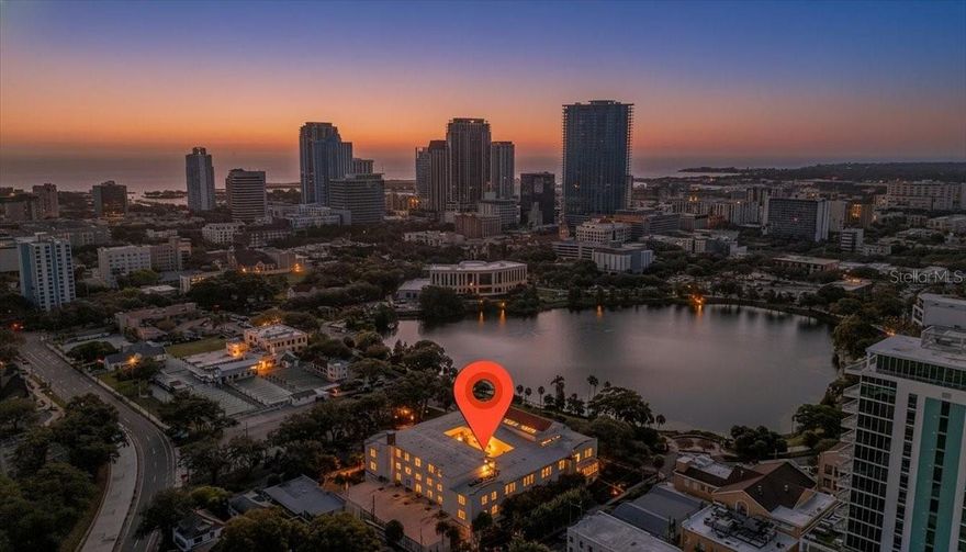 Discover urban living at its finest in this beautifully updated 2-bedroom, 2-bathroom condo in the iconic Mirror Lake Condominiums, located in the heart of Downtown St. Petersburg. This thoughtfully designed unit on the 3rd floor features a bright and open layout with bamboo flooring, soaring ceilings, and large windows that fill the home with natural light. The remodeled kitchen boasts quartz countertops, stainless steel appliances, and elegant white cabinetry with ample storage. Both bathrooms are tastefully updated with quartz-topped vanities, modern fixtures, and sleek finishes. Additional conveniences include an in-unit stackable washer and dryer and fresh designer paint throughout.

This pet-friendly building offers desirable amenities such as a heated community pool, secure fob entry, interior bike racks, a tranquil courtyard, and assigned parking. Ideally situated in vibrant Downtown St. Pete, you'll be steps away from top restaurants, museums, waterfront parks, and entertainment venues. Rent includes cable, internet, water, and trash for a hassle-free living experience. One or more photos have been virtually staged.