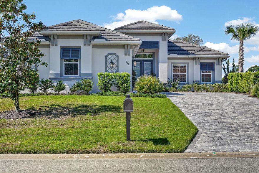 Tucked within the exclusive gated golf course community of The Conservatory at Hammock Beach, this beautifully appointed single-story residence offers the perfect blend of luxury, comfort, and serene waterfront living. Situated on a premium homesite overlooking a large, tranquil pond, this 4-bedroom, 3.5-bath home delivers both privacy and picturesque views. Thoughtfully designed with a spacious, open layout, the home features expansive living areas ideal for both everyday living and entertaining. The well-appointed kitchen flows seamlessly into the main living space, creating a true gathering area with views that extend out to the water. A desirable split-bedroom floor plan provides privacy for guests, while the generous primary suite offers a peaceful retreat. Step outside to the screened patio and enjoy morning coffee or evening sunsets overlooking the pond, with plenty of room to relax or entertain in a serene outdoor setting. Located within one of Palm Coast’s most sought-after communities, residents enjoy a secure, gated environment surrounded by the Tom Watson-designed Conservatory golf course, with optional membership opportunities to Hammock Beach Club amenities including oceanfront access, pools, dining, and more. A perfect opportunity to own a move-in-ready home in a premier golf community with stunning water views—this is Florida living at its finest. Owners and guests alike enjoy access to world-class amenities (membership required), including championship golf, oceanfront pools, spa, fitness center, dining, and beach access