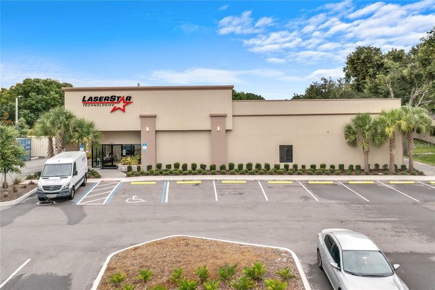 Built in 2019, this modern commercial/industrial facility offers 14,653 square feet of fully climate-controlled space on a 1-acre lot (43,542 sq. ft.). Ideally situated just off John Young Parkway, the property enjoys a highly desirable location with excellent access to major transportation routes, business centers, and local amenities.

The building features a large warehouse area with one bay, making it ideal for distribution, storage, or light manufacturing operations. Constructed with a membrane roof, stucco exterior, and reinforced slab foundation, the property is built to modern standards for durability and efficiency.

Inside, the facility includes a reception area, kitchen facility, and loading dock, providing convenience for both administrative and operational functions. The property is fully climate controlled and equipped with 3-phase, 440-volt electrical service, supporting a wide range of industrial and commercial uses.

The asphalt-paved lot offers 19–30 parking spaces, accommodating employees and visitors with ease.

Combining modern construction, ample power capacity, and a strategic location off John Young Parkway, this property is a prime opportunity for businesses seeking a high-quality, move-in-ready warehouse or flex space in one of the area’s most accessible commercial corridors.