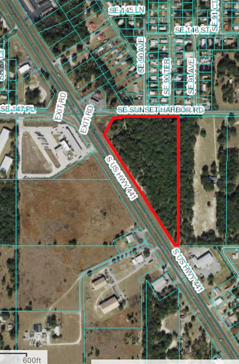 4.8 Acres located at the corner of Highway 441 and Sunset Harbor Road.