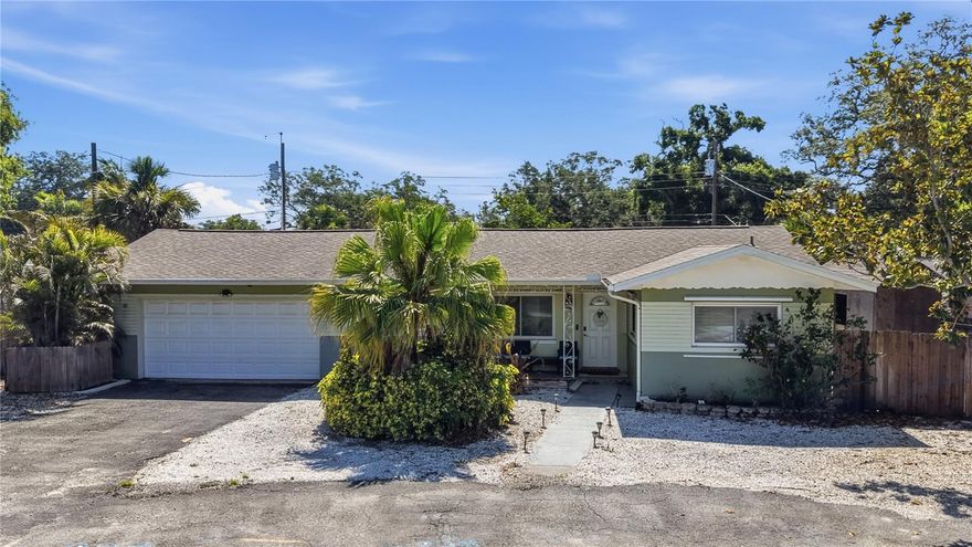 Located in unincorporated Largo just 3 miles from the beach, this beautifully updated 3-bedroom, 2-bathroom, 2-car garage pool home offers the perfect blend of Florida lifestyle, functionality, and peace of mind. Situated on an oversized lot in Flood Zone X and a non-evacuation zone, the property makes a strong first impression with a curved driveway, mature palms, and inviting curb appeal. Inside, engineered hardwood flooring flows beneath recessed lighting, while double-pane windows with plantation shutters fill the home with natural light. The updated kitchen features stainless steel appliances, a new refrigerator, granite countertops, a stylish backsplash, and beautiful wood cabinetry. The home offers three spacious bedrooms, two recently remodeled full bathrooms, and a versatile bonus room with two sets of French doors leading directly to the backyard. Step outside to your private fenced backyard oasis with a partially covered patio, perfect for outdoor dining and entertaining. Enjoy endless Florida sunshine in the newly finished Pebble Tec pool, plus the added benefit of completely paid-off solar panels for long-term peace of mind. This home can be sold fully furnished or unfurnished, based on the buyer’s preference. Roof 2015 AC 2021 ( Clean 4 point sent on request)