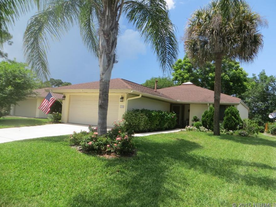 The lovely spacious "C" unit of Brae Burn which is the largest of the Brae Burns sits on the eighth green of the red fairway. Walk into the foyer and you will enjoy the openness and brightness of this home. The kitchen has been completely remodeled including wood cabinetry, granite countertops and stainless steel appliances. The baths have all been remodeled including custom wood cabinetry with granite countertops. The master bath has a walk-in shower with handicap grab bars. There is a spacious enclosed Florida room. Gas fireplace and hot water heater. Can easily be converted to a third bedroom. The outside deck has the shade of pine trees while you enjoy a view of the eighth fairway and green. Large oversized garage with room for your golf cart. This well maintained home is ready to move in. Community Pool is just steps away. New A/C unit in 2015. Sugar Mill HOA fees are $466 per year. ;Water: City