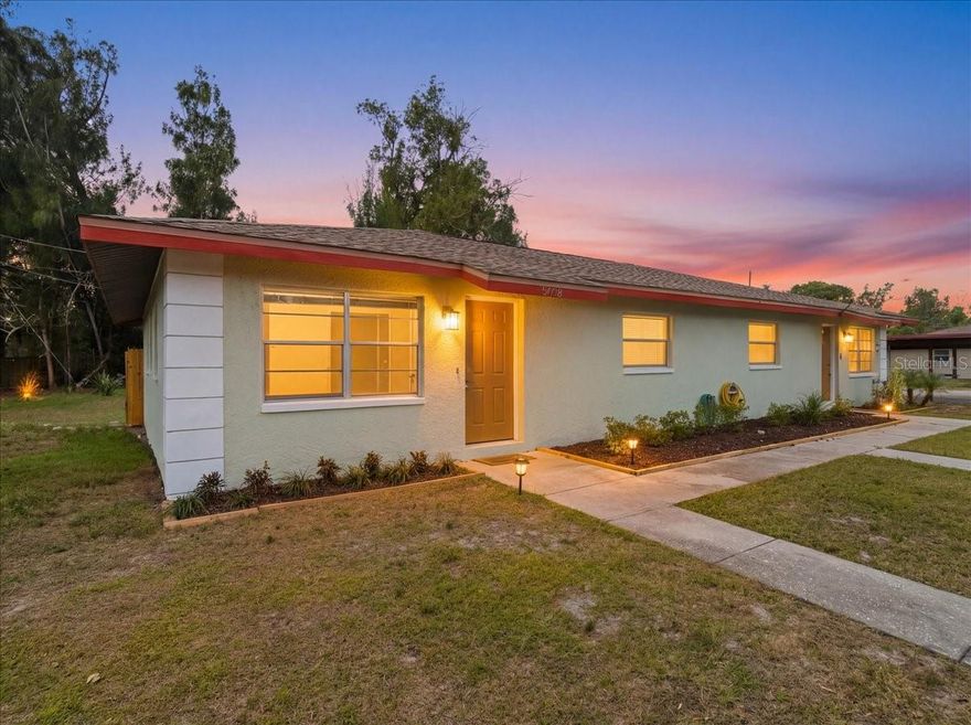 This well-maintained 2-bedroom, 2-bath residence offers approximately 1,000 square feet of comfortable living space in a convenient St. Petersburg location. The home features a functional layout with great natural light throughout, along with washer and dryer hookups for added convenience. Pet-friendly and ideal for those who enjoy outdoor space, the property includes a private, fenced backyard, perfect for relaxing, entertaining, or accommodating pets. Additional features include two covered parking spaces, providing both convenience and protection from the elements. Conveniently located near shopping, dining, and major roadways, this home offers an excellent combination of privacy, functionality, and everyday convenience. One or more photos have been virtually staged.