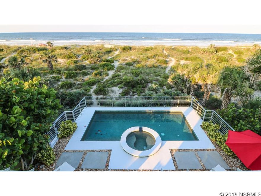 Your exclusive Ocean Front North Beach home is now available for your enjoyment. Expansive views of the Atlantic Ocean over the rolling natural dune and the Atlantic Ocean provide a very calming and tranquil setting for you to unwind. Newly added lush tropical landscaping welcomes you to a private gated courtyard with outdoor kitchen where you can enjoy a cocktail while setting up for Alfresco dining and entertaining all year round. The main home features a chef's kitchen with top of the line appliances, 12' ceilings, New wind rated Anderson french doors, custom plantation shutters throughout. The top floor is entirely your master suite with fireplace, private terraces overlooking the ocean, heated pool/spa, and courtyard. The master bedroom comes complete with fully remodeled huge bathroom. This elegant space has a large soaking tub, full glass shower and ample closet space. The sun filled guest cottage will make your guests standout as VIP's. Featuring two very spacious bedrooms, two full baths, living room, kitchenette and its own washer and dryer. A full list of this homes updates to the Interior include, New Cherry wood floors on main level, 2nd level wood floors refinished, Fully renovated master bathroom with new Laundry center, New dishwasher, New light fixtures and ceiling fans throughout. And on the exterior: 2018 Peterson standing seam Aluminum roof, Newly painted interior and exterior, Ten new Anderson Hurricane rated French doors with Turtle glass, Pool refinished with Pebble-tec, replaced heater and filter, Fully renovated Outdoor kitchen, and Newly added lush landscaping. If you are ready to enjoy waterfront living at its finest you must see this home! All information is intended accurate but not guaranteed. Please verify all information important to you. ;Water: City