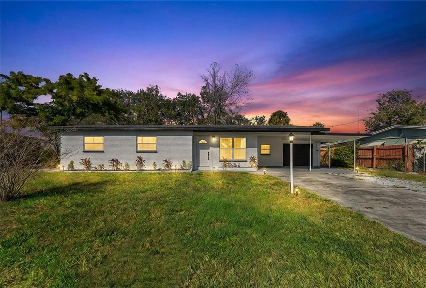 Welcome Home! Discover this completely updated mid-century brick gem, ideally situated on an oversized waterfront conservation lot. This beautiful home features a spacious and thoughtful layout, perfect for both relaxation and entertaining. 
Enjoy brand new luxury vinyl plank flooring throughout, and a stunning kitchen equipped with brand new appliances, stylish cabinetry, a wine bottle holder, sleek stone countertops, and ample storage space—truly a chef's dream! With three fully renovated bathrooms, your comfort and convenience are prioritized. Inside laundry room + tankless hot water. 
The extra-wide driveway and covered carport provide ample room for multiple vehicles and recreational toys. The open dining and living areas create a fantastic atmosphere for entertaining family and friends. The primary bedroom boasts a luxurious ensuite bathroom, ensuring a private retreat.
You'll appreciate having no rear neighbors, just an unfinished boat house that leads out to Tampa Bay via the canal. Enjoy easy access to Downtown Tampa, the Expressway, Ybor City, Riverview, and Brandon. 
This one-of-a-kind rental is a must-see!