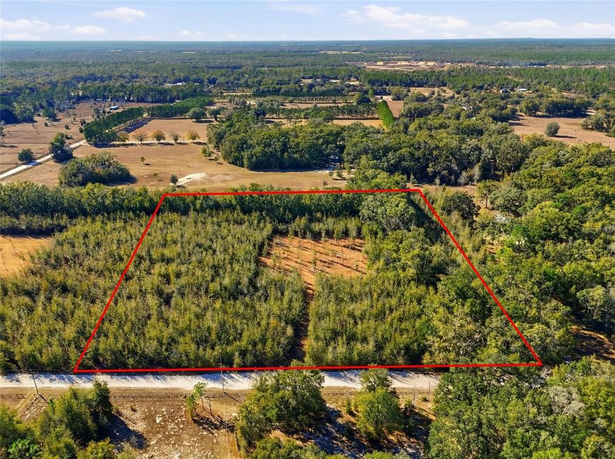 Beautiful Country Living at Its Best! Here is 10 beautiful high and dry acres in the 600-acre community of Holiday Farms which is located less than 15 minutes from Gainesville.

This gorgeous 10-acre property gives you outstanding flexibility to either build a custom home or bring a manufactured home to the property and design your ideal country retreat.

Approximately 1 acre has been cleared for a homesite, while the remaining acreage is wooded for privacy and future expansion. Neighboring properties feature beautifully cleared pastures with horses, showcasing the exceptional potential of this land.

Residents of Holiday Farms enjoy:
• Horseback riding
• ATV riding
• Expansive rural surroundings
• And a true country lifestyle.