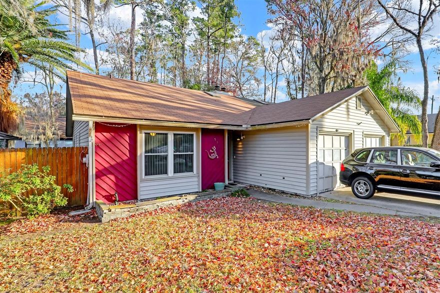 **LARGE LOT**NEW ROOF**UPDATED** This charming duplex serves as a great starter, or low maintenance home, offering significant peace of mind with a NEW ROOF installed in 2024 featuring a 5 year warranty. The property boasts a large front yard and a FENCED BACKYARD on a large lot. Upon entry, you’ll be greeted with a spacious living room that boasts a beautiful stone FIREPLACE, and a vaulted ceiling with a skylight. Large UPDATED WINDOWS allow for lots of window light, creating a bright and welcoming atmosphere throughout the home. The interior has been refreshed with a new hot water heater, UPDATED FLOORING, and the kitchen features updated cabinetry, NEW APPLIANCES and a convenient breakfast bar. One of the standout features is the NEW SUNROOM, providing a perfect spot to relax and enjoy views of outdoors. The master suite has a walk-in closet, plus its own entrance into the sunroom for added privacy and convenience. This home is truly move-in ready and waiting for its new owners!