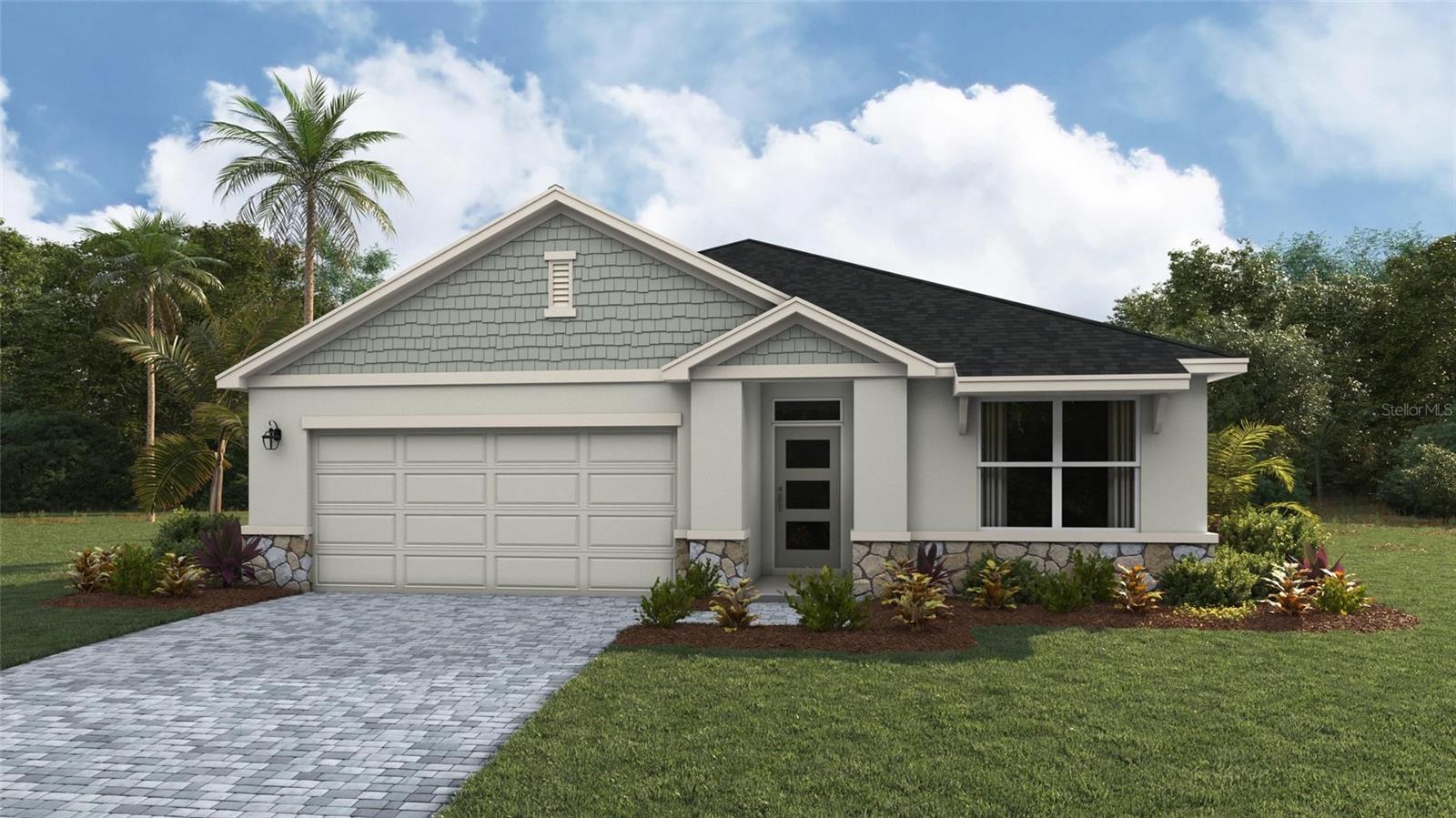 Under Construction. Receive up to $25,000 towards closing cost and special interest rates with our preferred lender NOW until August 31st. This all-concrete block constructed, one-story layout optimizes living space with an open concept kitchen overlooking the living area, dining room, and covered lanai. The well-appointed kitchen comes with all appliances, including refrigerator, built-in dishwasher, electric range, and microwave. The owner's suite, located at the back of the home for privacy, has an ensuite bathroom. Two additional bedrooms share a second bathroom. The laundry room comes equipped with included washer and dryer. Pictures, photographs, colors, features, and sizes are for illustration purposes only and will vary from the homes as built. Home and community information including pricing, included features, terms and availability.