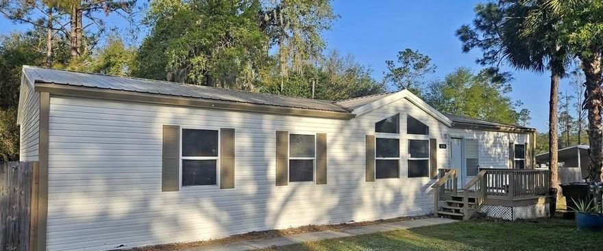 MOBILE HOME ON Its OWN LAND. Perfect opportunity to make this home located in Pine Ridge Estates yours. 4 Bed. 2 Bath. Doublewide Mobile Home on Half Acre Lot (0.50). Fenced. Built 1999. Deck. Central AC. Metal Roof. Taxes est $5613 annual. Nice Area. Close to i75 and Fletcher Ave