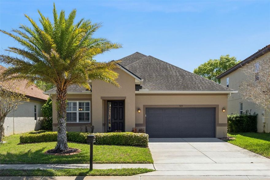 Welcome to 525 Gunston Ct, located in the desirable guard-gated golf community of Providence in Davenport, FL. This beautifully maintained 4-bedroom, 3 FULL bath home offers a functional and spacious layout designed for both everyday living and entertaining. The kitchen is a standout, featuring rich espresso cabinetry, granite countertops, stainless steel appliances, a large pantry, and a breakfast bar that opens seamlessly to the main living area. The primary suite is conveniently positioned on the first floor, complete with a walk-in closet, dual sinks, and a walk-in shower, while two additional downstairs bedrooms share a full bath. Upstairs, you’ll find an oversized fourth bedroom with its own walk-in closet and private bathroom—perfect as a guest suite, home office, or flex space. The home is in excellent condition and includes upgraded window shutters throughout, along with a fully fenced backyard for added privacy. Step outside to a screened-in porch, ideal for enjoying Florida’s weather year-round. As a resident of Providence, you’ll enjoy resort-style amenities including a championship golf course, clubhouse with dining, fitness center, resort-style and lap pools, tennis courts, playgrounds, and scenic walking trails—plus HOA dues are very low for all the value offered. Conveniently located just minutes from I-4, US-27, and 429—approximately 20 minutes to Disney, 45 minutes to Orlando International Airport, and under an hour to Tampa and the Gulf Coast beaches. This home truly checks every box—space, condition, location, and lifestyle. Don’t miss this opportunity—come see it in person, you’ll be glad you did.