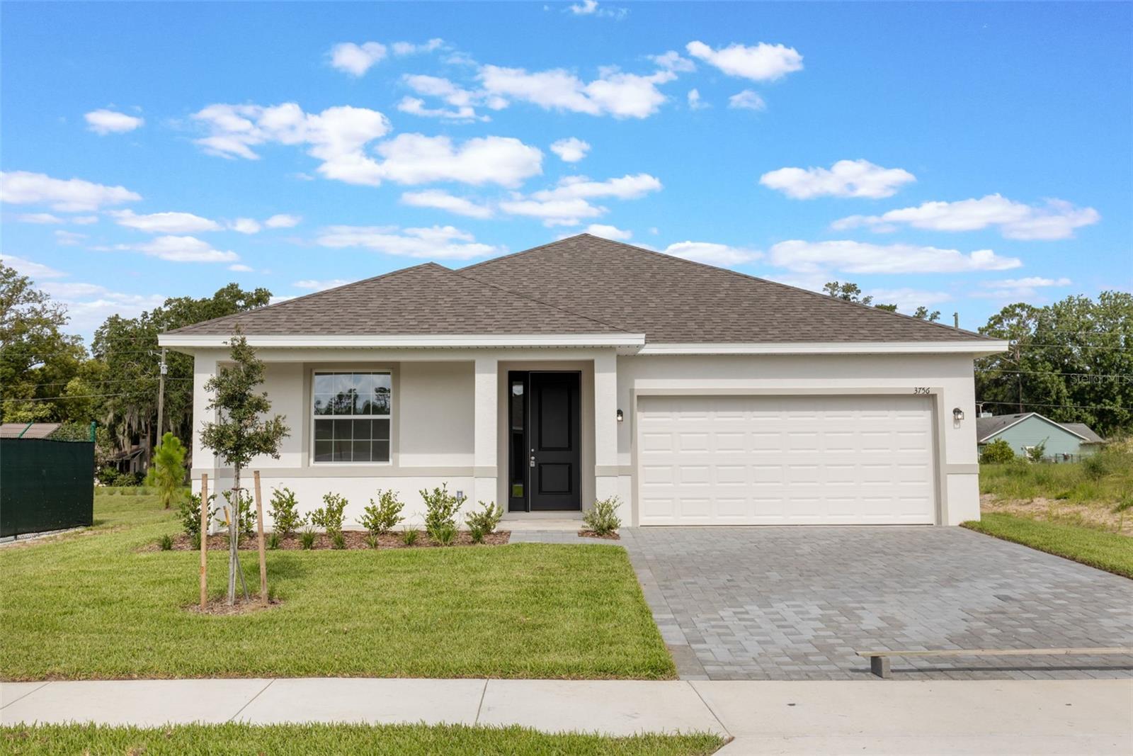 Lawn Service Included. Blinds Included
New construction 3 bedroom 2 bath home with 2 car garage and covered patio. Be the first to occupy this home! Complete with tile flooring and new carpet, granite countertops, tall 9'4" ceilings and 8" tall entry doors. Save on electricity with new energy efficient windows, AC, and appliances. Blinds and garage door opener included. $55 application fee & one month's rent deposit. Call for a showing, available for immediate move in. Option to purchase included available as well.
