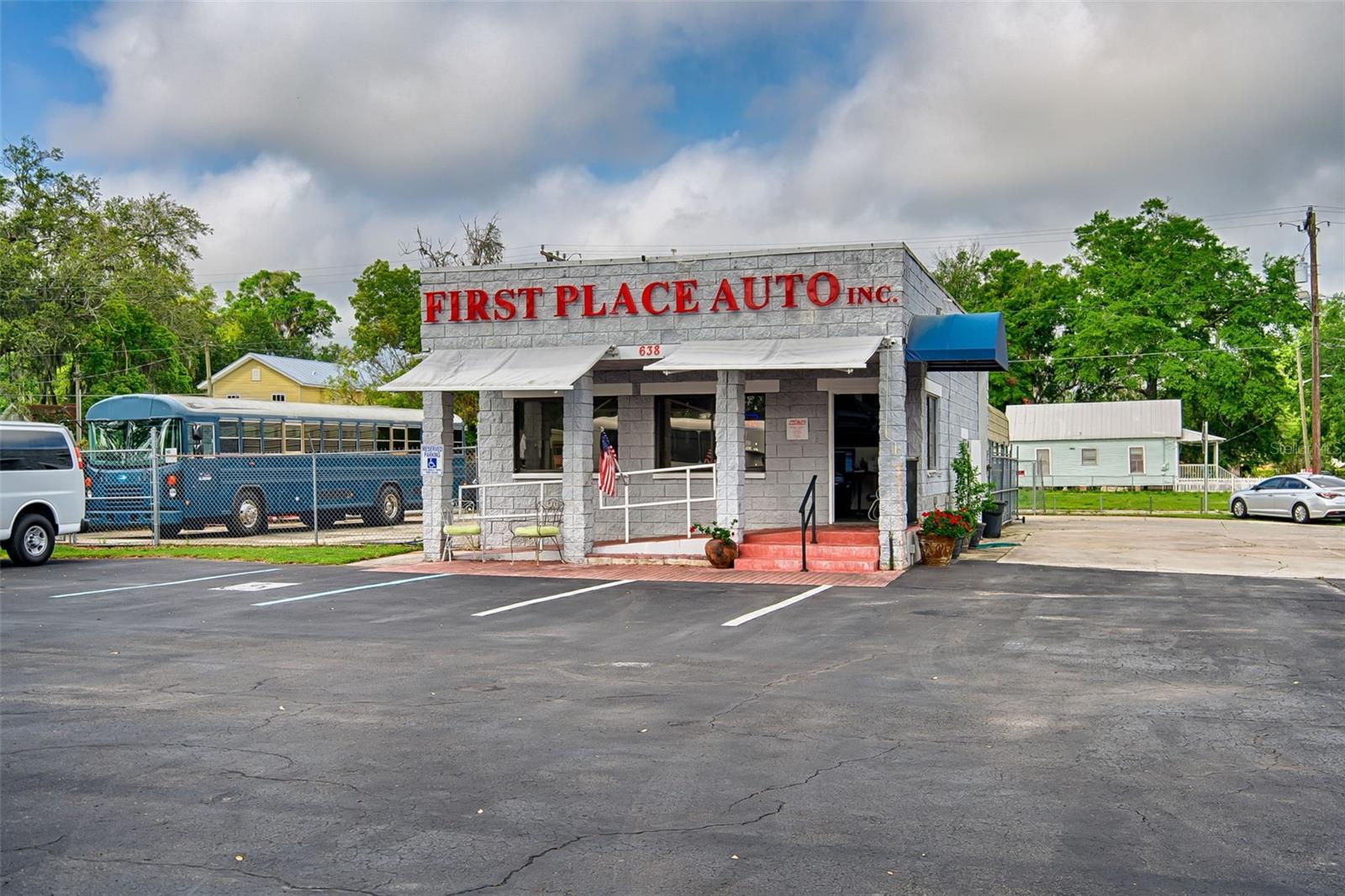 Prime Automotive Space for Lease – Downtown Gainesville
Exceptional opportunity to lease a high-visibility automotive property located in the heart of Downtown Gainesville. This premium location boasts high traffic counts, outstanding road frontage, and is ideally suited for an automotive sales operation.
The property offers a rare and valuable opportunity for vehicle sales in a tightly regulated market. Featuring a spacious main building, the site includes:
Dedicated office space
Two restrooms for staff and clients
Two large garage bays
A versatile workshop area for detailing or light service
With over 50 dedicated parking spaces plus space for an additional15 vehicles, this location is perfectly designed to showcase your inventory while maintaining smooth business operations. The property is fully secured with a fenced perimeter, offering peace of mind and protection after hours.
Don't miss your chance to establish or expand your automotive business in one of Gainesville’s most strategic and sought-after locations.
Contact us today to schedule a private tour and explore the potential of this outstanding lease opportunity.