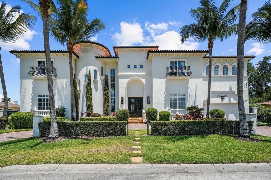 ..WILL SHOW TO QUALIFIED BUYERS. THIS IS AT SELLERS REQUEST. Discover the luxury of waterfront living in this better than new magnificent European Inspired
Masterpiece with contemporary flair. Featured in Home and Design Magazine, this state of the art
custom built home offers an open floor plan with an impressive two story foyer, 5BR plus 5 ½ baths plus
a stunning private office plus an incredible media room , ten foot ceilings up and down and a great room
open to a chef’s kitchen with two islands and Wolf, Bosch, and Subzero appliances seldom seen in
residential homes. The outdoor area is perfect for family gatherings or elegant entertaining with its
newly redone pool, spa, outdoor kitchen, covered porch, play area, and dock with a 13,000 lb boat lift and deck
with glass panel walls and new 113 foot seawall on the protected saltwater canal leading to Tampa Bay.
All this and you are minutes to Tampa’s top public &amp; private schools, world class shopping, sports arenas
for Super Bowl Champions, Michelin star restaurants, downtown &amp; Westshore Business District, short
Uber ride to Tampa International Airport, &amp; world class beaches. You can have it all!