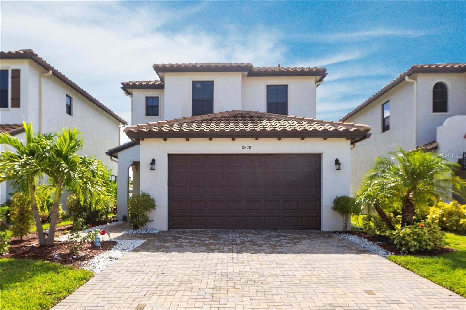Welcome to your beautifully upgraded 3-bedroom, 2.5-bath water front single family home in sunny Naples, Florida—perfectly situated in a quiet, gated community with exceptionally low HOA fees. This freshly painted move-in-ready residence offers the best of Florida living, featuring a bright and airy open floor plan with soaring 10’ ceilings, and ceramic tile throughout the first floor. The kitchen is equipped with quartz countertops, stainless steel appliances, quiet-close cabinetry, and under-cabinet lighting, creating a modern and functional space for everyday living or entertaining.
Enjoy peace of mind with impact glass windows, hurricane shutters, a durable Mediterranean style tile roof, and low insurance premiums with no flood zone requirements. Step outside to your private outdoor oasis—a fully fenced backyard with extended pavers, large side yard and relaxing views of the community pond, offering both privacy and beauty. Additional upgrades include a large paver driveway, laundry room conveniently located on the second floor near the bedrooms, dual master closets, plus stylish ceiling fans in every room of the home.
Fronterra’s amenities include a resort-style pool with cabana, exterior irrigation, and lawn service—all covered by the incredibly low association fees. Conveniently located near I-75, just minutes from downtown Naples, 5th Avenue South, and the new Great Wolf Lodge, this home blends convenience, comfort, and luxury. Don’t miss this exceptional opportunity—schedule your private tour today!