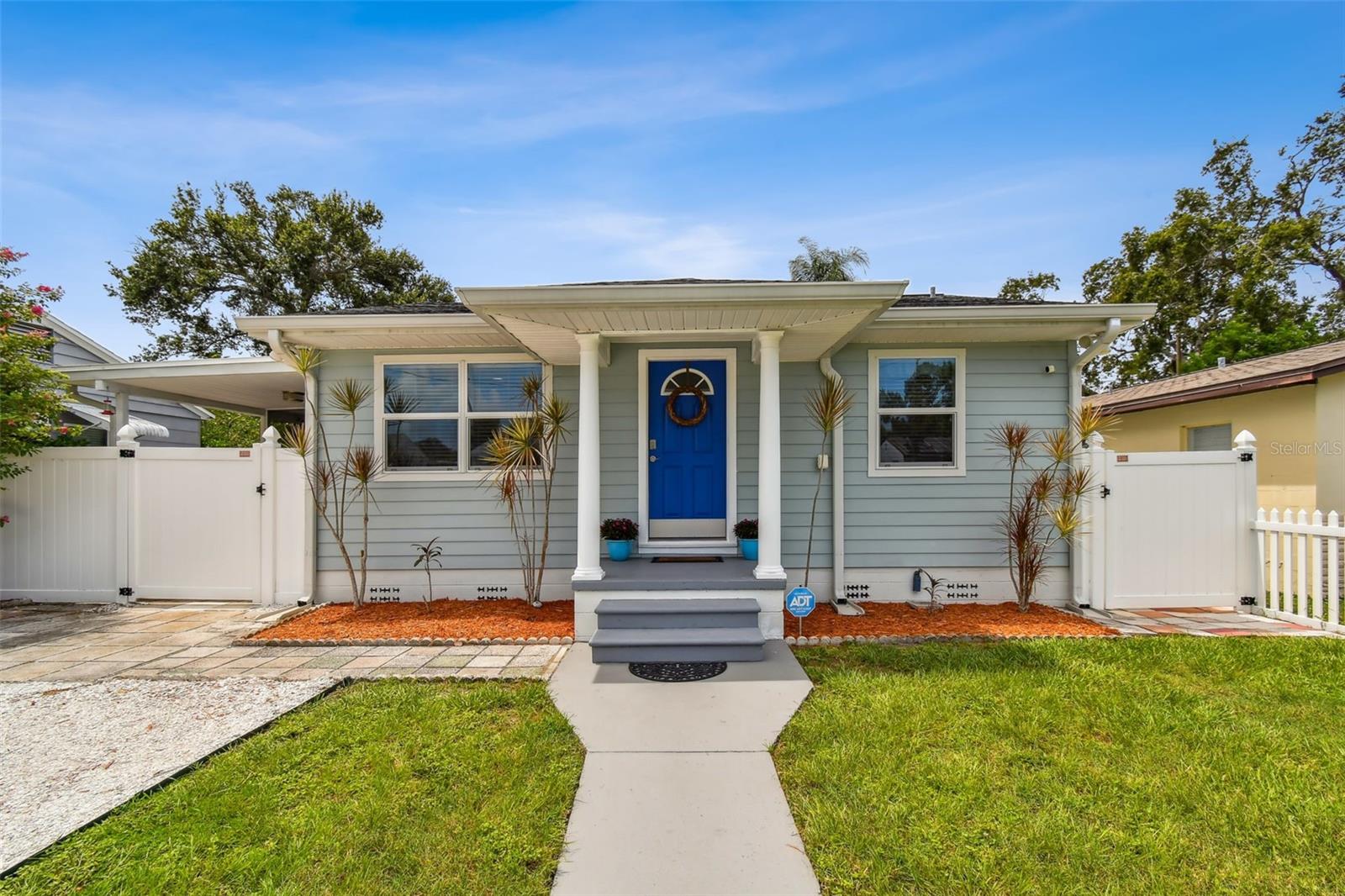 Under contract-accepting backup offers. 5004 12th Ave S, Gulfport FL – A Restored, TURNKEY, Coastal Gem Full of Character and Comfort. Live the Gulfport lifestyle—vibrant, eclectic, and full of character—in this beautifully updated 1955 Florida coastal bungalow, perfectly positioned near shops, dining, parks, and the beach.
5004 12th Ave S offers executive-level comfort with true historic charm. This rare 2-bedroom, 2-bathroom home also includes a versatile bonus room that can be easily converted into a third bedroom, home office, or creative space.
As you enter through the PVC picket fence and charming front porch, you're greeted by original, restored and stained hardwood floors, a true architectural treasure rarely preserved in today's homes. The open floor plan flows effortlessly, creating a sense of warmth and livability.
The home’s marine lumber frame, impact windows and doors, and Hardie Board siding offer durability and peace of mind. The home sits in Flood Zone X, just 1.5 miles from Gulfport’s vibrant Beach Blvd and a short walk to the Pinellas Trail—yet enjoys the security of being outside a flood-prone area. Enjoy:
* A bright, updated kitchen with quartz countertops, food pantry, and stainless steel appliances.
* A cozy Florida room, shaded and ideal for relaxing or entertaining.
* Permitted 6-person hot tub (2023) for year-round enjoyment.
* A chic vintage guest bathroom with original mid-century pink and gray tile—impeccably preserved and highly sought after.
* An ensuite bathroom with double sinks, updated fixtures, marble floors, tiles and backsplash
* A doublewide driveway that accommodates up to 4 cars.
Recent improvements include:
* New water line from house to street (2024)
* HVAC compressor (2020)
* 7-ft PVC privacy fence
* Termite tenting with transferable warranty (2024)
* Approved shed location in the backyard
* Roof (2017)
With a very reasonable homeowner insurance thanks to the multiple wind mitigation credits. This home is perfectly situated near Fusion 49th Street South, an urban revitalization corridor bringing walkability, a future Community Grocery Co-op, and increased local commerce—paralleling urban models in NYC and other major cities. You'll also love Gulfport’s Tuesday Fresh Market, First Friday Art Walk, and GeckoFest, plus easy access to St. Pete Beach in just 10 minutes.
For buyers looking for lifestyle, convenience, and timeless design in a tight-knit community, this Gulfport gem checks all the boxes.