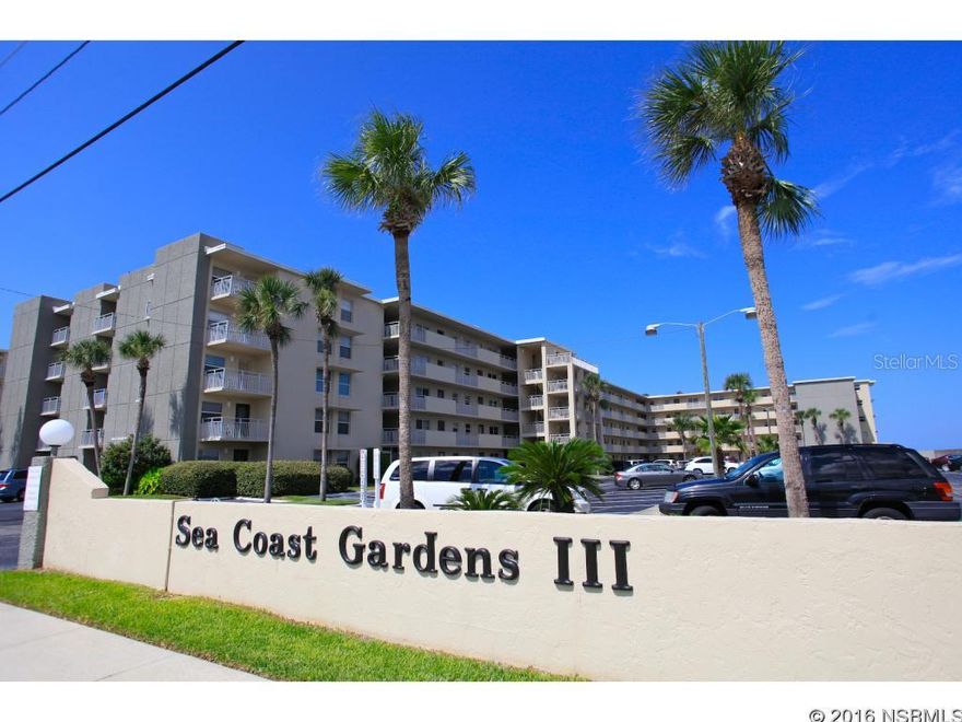 OCEANFRONT COMPLEX UNIT WITH A PEEK OF THE OCEAN. CUTE 1/1 MAKES IT A GREAT BEACH GETAWAY! ON THE NON-DRIVE BEACH. REMODELED BATHROOM AND KITCHEN. FLOOR HAS CARPET & TILE. POPULAR SOUTH FACING BALCONY OFF THE MASTER BEDROOM. COMPLEX HAS 2 POOLS (1 HEATED) WITH CLUBHOUSE. CONVENIENT TO SHOPPING, LAUNDRY MAT, AND RESTAURANTS ACROSS THE STREET! ALSO MAKES GREAT RENTAL INCOME ;LocationDescription: Condo ;Water: City
