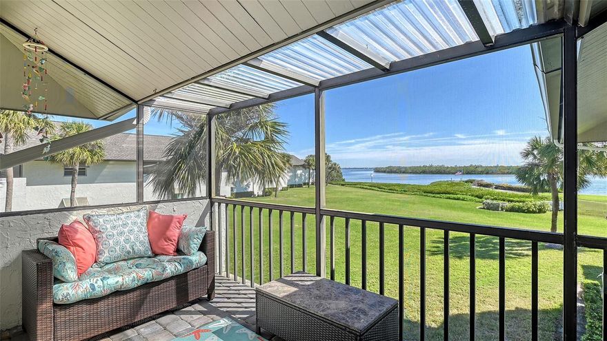 Beautiful, custom 2024 renovated second floor two bedroom, two bathroom Pelican Harbour & Beach Club condo with panoramic Sarasota Bay views plus Deeded Beach access right across the street.  Stunning water views across Sarasota Bay are yours from the Great Room, the Primary Bedroom & from your waterfront, covered & screened in Balcony. Entertain your guests here or enjoy your own private dining outdoor lanai.  Almost everything is new & improved in this open concept, sunny & bright home from updated electrical to new impact resistant hurricane proof sliders & windows throughout.  You’ll really enjoy the large new window in the kitchen with great views of the pool so you can keep an eye on family & grandchildren. The totally redesigned kitchen features all new custom raised panel cabinetry with soft close drawers, light gray with graining Quartz center island & kitchen counters, Frigidaire Gallery induction cooktop, white subway tile back splash & built in Whirlpool microwave & oven.  Newly installed Luxury Vinyl Plank flooring is 9” wide plank in a light oak color. Other improvements include a wine refrigerator, a n HVAC system installed in 2023 plus a new roof on this building in 2024 & exterior painted in 2024. The Sellers have invested close to $100,000 to accomplish this stunning remodel. The open floor plan features a large Great Room which includes the dining area & the living room with several couches plus a double bed size Murphy bed attractively hidden between two built in bookshelves & cabinetry for extra sleeping accommodation.  The generous sized Primary Bedroom with En Suite bath has serene waterfront Bay views with sliders opening to the screened in balcony.  The En Suite features dual sinks, a custom walk-in tub/shower combo & a Toto toilet. The second guest bedroom is bright & comfortable with an adjoining bath with a shower. Bonus feature of the in unit laundry room is a full size LG high efficiency washer & dryer. There is abundant storage room in this unit especially in the number of new kitchen cupboards, storage areas & closets. Assigned storage lockers are also available in the mail room. Pelican Harbour & Beach Club condominium complex offers one of the best Amenity packages on Longboat Key including 200 feet of private deeded beach with new lounge chairs, resort style heated pool, adjoining clubhouse, marina for boats up to 28 feet with Sarasota Bay frontage of 800 feet, kayak storage & launch area and is large dog/pet friendly complex plus has tennis & pickleball courts which have recently been renovated & painted. On site maintenance staff plus a professional management company, funded reserves and has successfully passed its milestone inspection for the beach side midrise condo building plus has installed brand new roofs & hurricane rated carports. None of the units in this building sustained any damage from hurricanes Helene or Milton or had any water intrusion. Pelican Harbour’s perfect location at Mid Key Longboat is close to all the best restaurants & shops on Longboat Key and Bay Front Park which offers walk in pickleball games, tennis courts, dog park areas plus an exercise/fitness classes building.