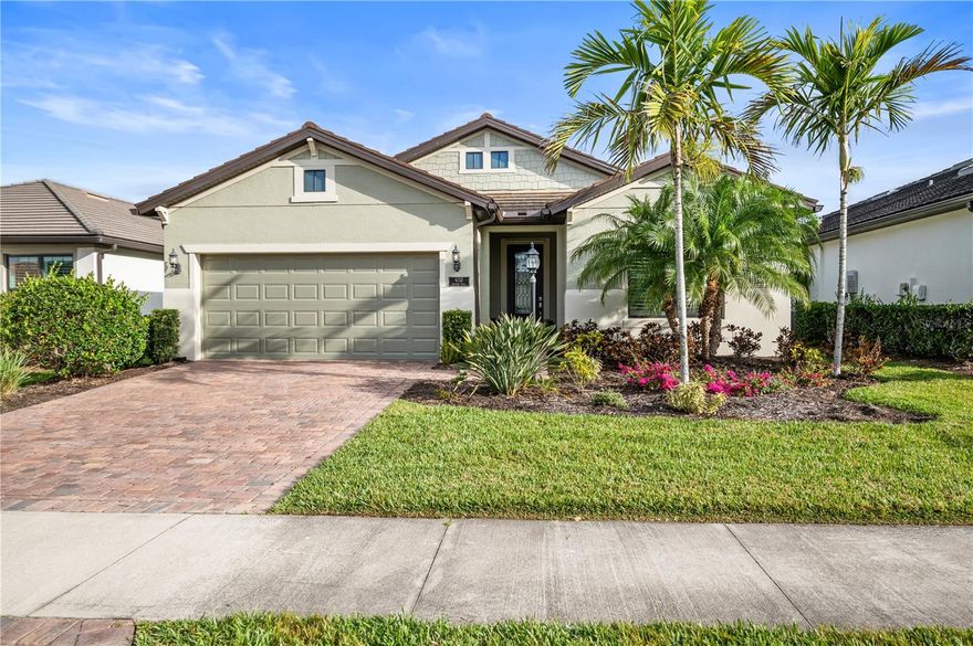 Welcome to your private slice of Florida paradise in the highly sought-after, maintenance-free 55+ community of Del Webb, nestled within the award-winning master-planned community of Lakewood Ranch.
Perfectly positioned on a quiet street with serene lake views, this beautifully maintained 1,845 sq ft residence offers the ideal blend of comfort, elegance, and effortless indoor-outdoor living. From the moment you step inside, you’ll appreciate the bright, open-concept layout of the Summerwood model home designed for both everyday living and entertaining. Expansive living and dining spaces flow seamlessly toward the outdoor area, where sliding glass doors invite in natural light and frame tranquil water views.

The heart of the home is a spacious, well-appointed kitchen featuring generous counter space, abundant cabinetry with a walk-in pantry, and an oversized island, perfect for casual meals, hosting friends, or holiday gatherings. The thoughtful floor plan provides comfortable bedrooms and flexible living areas to suit your lifestyle, whether you need a home office, hobby room, or private guest retreat.

The primary suite is a peaceful sanctuary, offering a spa-like en-suite bath with dual sinks, a walk-in shower, and a spacious walk-in closet. Guests will enjoy their own private space, ensuring comfort and convenience for family and visitors alike.

Step outside to your covered, screened lanai and experience true Florida living. Your private pool creates a resort-style setting, ideal for morning swims, afternoon relaxation, or evening entertaining all while enjoying peaceful lake views and the privacy of a quiet setting.

Living in Del Webb means access to world-class amenities, including a resort-style pool, clubhouse, state-of-the-art fitness center, tennis and pickleball courts, and a full calendar of social events and activities. Just minutes away, you’ll find shopping, dining, and entertainment throughout Lakewood Ranch, offering the perfect balance of tranquility and convenience.

This move-in-ready home delivers space, privacy, water views, and a private pool, all in one of the area’s most desirable active adult communities. Schedule your private showing and start living the lifestyle you’ve been waiting for.