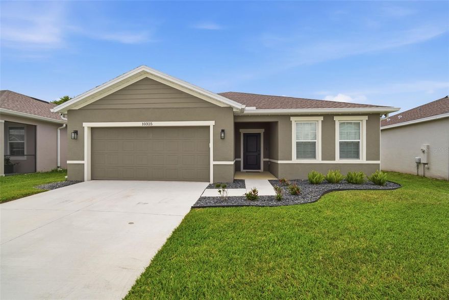 Step into a home that feels both stylish and welcoming from the moment you arrive. This beautifully upgraded 3-bedroom, 2-bathroom 1,829 square foot home, plus a bonus room, is nestled on a peaceful conservation lot in Grand Cypress Preserve. The heart of this home is the stunning upgraded kitchen featuring premium cabinetry, quartz countertops, a spacious walk-in pantry and a beverage fridge - making it perfect for both everyday living and entertaining. The living area features a beautifully upgraded fireplace with wood features and a custom mantle, creating a warm and inviting focal point. The primary bedroom includes stylish board and batten detailing as well as upgraded luxury vinyl plank flooring. Just steps away is the master bathroom where you will find a walk-in shower, a dual sink vanity, a spacious linen closet and a large walk-in closet. The remaining bedrooms as well as the bonus room are finished with upgraded LVP flooring, providing both durability and a modern aesthetic.  The bonus room could be used as a bedroom with its own beautiful custom barn door entry. This home showcases numerous custom additions and designer touches throughout such as plantation shutters on every window, upgraded baseboards and smart home technology to control the thermostat, interior lights, and the garage door all through your phone. Step outside to a fully fenced yard, perfect for enjoying the Florida lifestyle, whether that means weekend gatherings, pets at play, or simply unwinding outdoors. This home continues to impress with thoughtful exterior features including a full irrigation system, gutters, and permanent outdoor lighting that enhance both convenience and curb appeal.  Ideally located near shopping, entertainment options and everyday conveniences such as the Veteran's Expressway, this home is perfect for buyers seeking a balance of modern living and accessibility in a peaceful setting.