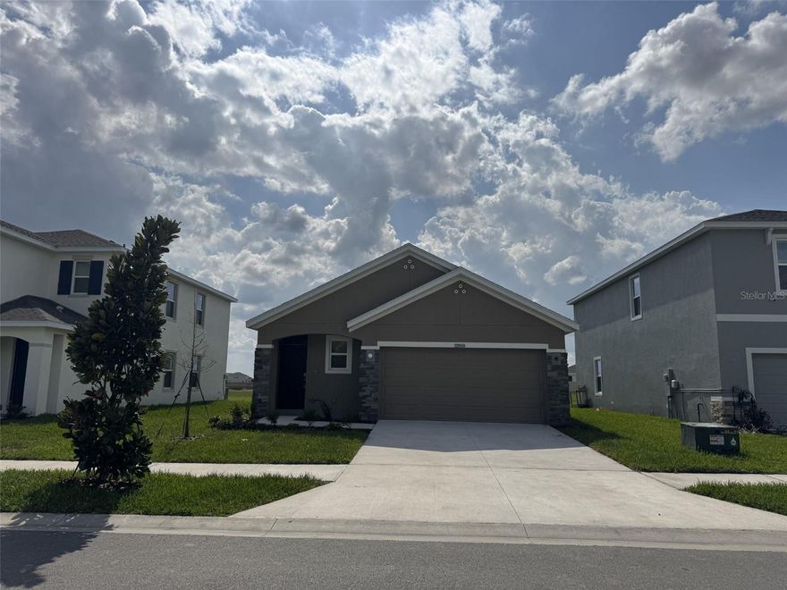 Brand new 3-bedroom, 2-bathroom home with a pond view, located in the highly sought-after Crystal Lagoon Community of Mirada in San Antonio, FL. Nestled in a peaceful setting, this home offers serene water views along with beautiful sunrises, sunsets, and refreshing natural breezes.

The one-story floor plan features an open-concept design with a modern kitchen, dining area, and spacious living room—perfect for entertaining. Rent includes HOA fees, Lagoon access, 200+ TV channels, and ultra-high-speed internet (600 Mbps). 
Tenant is responsible for water, electricity, and trash services. One month’s rent security deposit is due at signing. Small dogs are allowed with a $400 non-refundable deposit.

Community Features: Mirada offers a true resort-style lifestyle with access to the country’s largest 15-acre MetroLagoon, featuring sand beaches, cabanas, kayaking, paddleboarding, a splash park, water slides, and a floating obstacle course. Additional amenities include walking trails, golf cart paths, dog parks, and playgrounds.

Conveniently located just off State Road 52 and only 5 minutes from I-75. Close to Publix, The Market at Mirada, The Grove, Wiregrass Mall, Tampa Premium Outlets, and Downtown Dade City for shopping and dining.

Experience modern living at its finest in this brand-new Mirada home with a beautiful pond view!