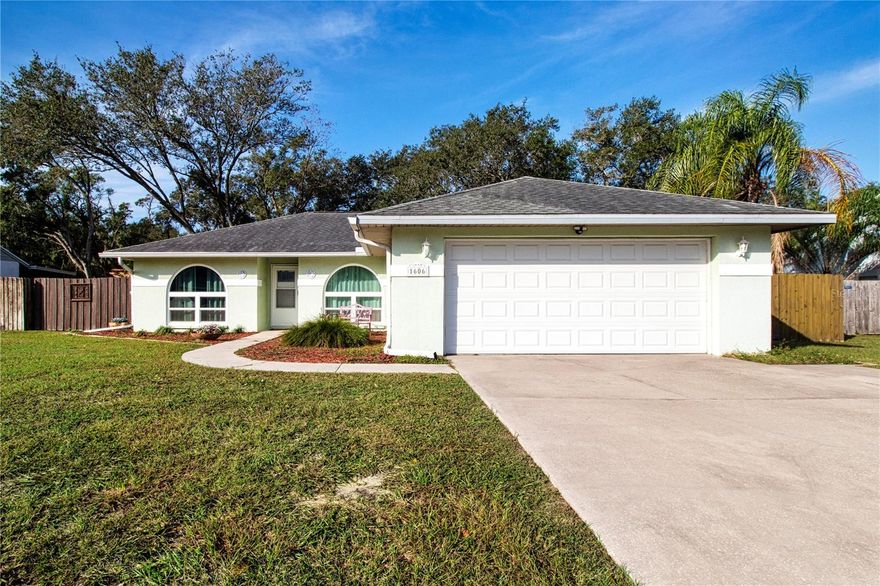Welcome to 1606 Loghill Place in Brandon, FL — a beautifully maintained 3-bedroom, 2-bath home situated on an expansive 0.65-acre landscaped lot in the Lakeview Village community. Located in a no flood zone and set at a high elevation, this fully furnished, move-in-ready home offers comfort, space, and peace of mind with numerous recent upgrades.

The kitchen features Corian countertops and a newer refrigerator (2023), opening to functional living and dining spaces ideal for everyday living and entertaining. Both bathrooms were upgraded in 2023, adding modern touches throughout. The home features tile and wood laminate flooring for easy maintenance and durability. Bedroom two includes a built-in queen-size Murphy bed, offering flexibility for guests or a home office.

Major updates include a new roof (2018), A/C system with new air ducts (2018), and a water heater replaced in 2023. Enjoy tranquil pond views and the privacy of a fully fenced backyard, perfect for outdoor living, pets, or entertaining. The beautifully landscaped yard provides ample space to relax or expand. The Lakeview Village HOA is only $147 a year.

Conveniently located just minutes from Brandon Town Center Mall, shopping, restaurants, entertainment, and major highways with easy access to Tampa and surrounding areas.

Priced at $375,000 and offered fully furnished, this is a rare opportunity. Schedule your private showing today!