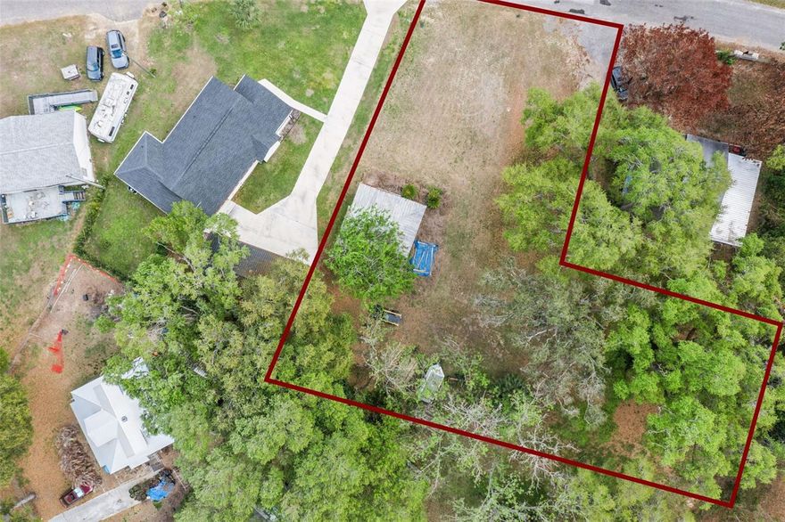 Build your dream home just a short walk away to Lake Minneola chain of lakes, these 2 adjoining lots offer plenty of space to build your dream home, in a small unincorporated neighborhood with no HOA !!! The lot sizes are 103' x 176' & 100' x 101 '. Offering lots of potential to build a home that could also incorporate your business. Next to this lot is 16623 Oklahoma Street, a 3 Bedroom 2 Bath never before lived in home with 1,543 sqft of living space and a oversized 3 car garage to house all your toys/business/workshop. Located minutes to Down town Clermont, lots of Restaurants, shopping, Boat Ramp, yet still close to the turnpike, 27 & 50.  This lot offers so much potential whether you are a custom builder or a buyer looking to live in a peaceful setting with no HOA.