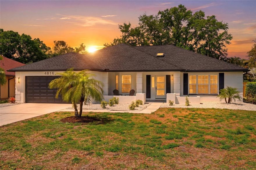 Welcome to the Sarasota lifestyle you've been looking for.

Some homes just feel right the moment you walk in. This is one of them. This beautifully updated 4 bedroom, 2 bath pool home sits in one of Sarasota's most desirable neighborhoods, less than 4 miles from University Town Center and under 10 miles from the Gulf beaches, all tucked safely in a high and dry X flood zone and easy access to major highways. If you've been looking for a turn-key home with tons of natural light-this is THE ONE!  Recent updates include: 2026 Roof, 2023 HVAC, 2026 Pool Pump, Freshly resurfaced pool, brand new appliances and so much more!

Inside, four skylights and soaring vaulted ceilings fill the open floorplan with natural light and warmth. At the center of it all, a massive 6+ seat quartz island anchors the living space and becomes the natural gathering spot for mornings, meals, and memories. The brand new stainless appliances and two tone cabinetry offer peach of mind and plenty of storage.

Everything has already been done for you. Brand new roof, new appliances, and a resurfaced pool with a new pump mean you move in and start living, not working. The fully fenced backyard and private pool are ready for lazy afternoons and the kind of weekends you actually look forward to.

The split floorplan gives everyone their own space. On the right side you have your 3 bedrooms with guest bath that doubles as a pool bathroom. The pool accessibility ensures no more running through the home soaking wet for a bathroom break from the fun. The primary suite features an ensuite bath with another skylight and French doors opening directly to the pool. 

Close to everything. Updated top to bottom. And the kind of home that just feels right from day one.