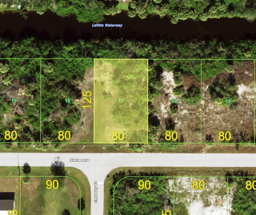Come see this desirable waterfront lot in preferred flood zone X on the Englewood border! This .23 acre waterfront property has 80 feet of frontage on the Lafitte Waterway and has public water at the street (septic will be needed to service a residence). Great location near the Myakka River Elementary School and just a short drive to several shopping plazas, restaurants, bars, medical facilities and the pristine beaches on Manasota Key!