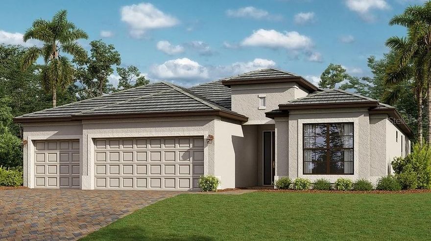 Under Construction. This spacious single-story home features a formal dining room with elegant arched doorways, followed by an open layout among the Great Room, kitchen and breakfast nook, with access to a lanai. In addition to the owner’s suite, are three secondary bedrooms and a three-car garage for versatile needs. For those who call Rye Ranch® home, this community puts you close to countless shopping, dining and entertainment options. Embark on adventures like never before at amazing parks and recreational sites just nearby. Right across the street are highly rated schools, perfect for growing families. Prices, dimensions and features may vary and are subject to change. Photos are for illustrative purposes only. Estimated delivery date is May/June 2026.