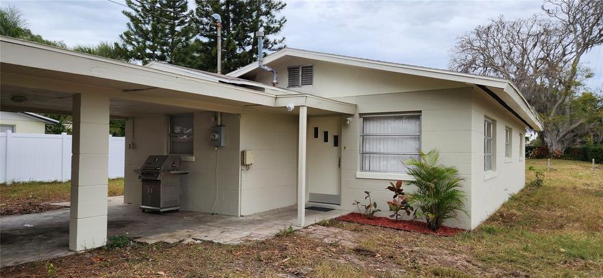 Cozy 3 bedroom, 2 bathroom home on corner lot close to downtown New Port Richey and across from Gulf Middle School.  Frances Avenue Park nearby. Inside Laundry with washer/dryer hookups. Dishwasher. Brand new Roof. Partially fenced large yard (2 sides.) Carport and storage shed.  Initial application is free. If chosen a tenant verification check required, $40 fee per adult. No evictions.  Rent is $1500 a month plus $1500 security deposit.  Pets ok with additional refundable $300 pet deposit. Annual Lease.