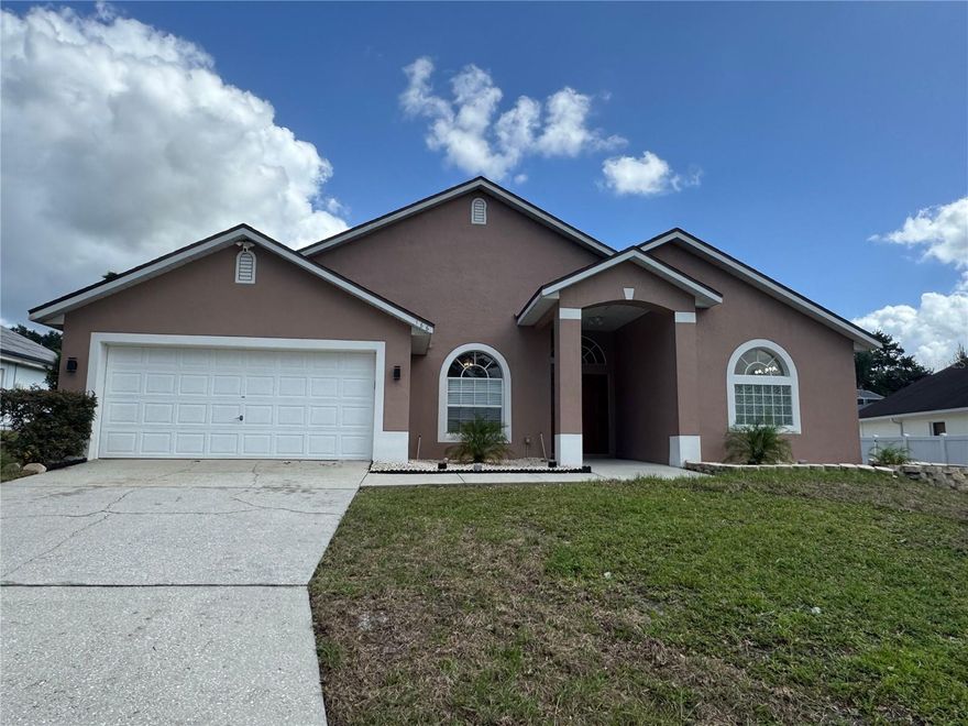 Lovely 4-Bedroom, 3-Bath Pool Home with Spa in the Four Corners Area!
This well-designed single-family home welcomes you with a double-door entry and vaulted ceilings that enhance the open and spacious feel. The thoughtful layout features an open kitchen and family room, perfect for both everyday living and entertaining guests. The kitchen is equipped with honey-toned cabinets, matching black appliances, microwave, refrigerator, electric range, and dishwasher along with a pantry, breakfast bar, and sunny breakfast nook. A separate formal living and dining area offers additional room for relaxing or hosting.
The primary suite includes a generous walk-in closet and a private bath with a soaking tub, separate walk-in shower, and linen closet.
Enjoy Florida living at its best in the covered, screened lanai overlooking the private pool and above-ground spa, a great setting for outdoor dining or lounging. Washer and dryer are included for convenience. (Pool heater does not convey.) Westridge Community offers public pool and a playground. 
Located near Four Corners, Disney, Posner Park Mall, shopping, dining, and major retailers, this home offers both comfort and convenience. Schedule your showing today and see all this home has to offer! Home is under exterior video surveillance.