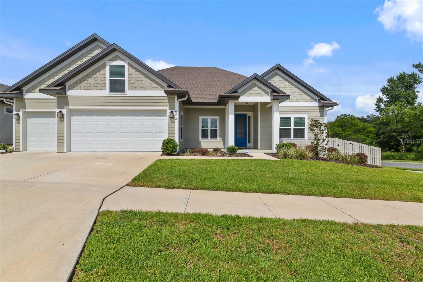 Spacious 4-Bedroom Home in South Pointe – Nearly New with Premium Upgrades Discover this beautifully maintained 4-bedroom, 3-bathroom home with a 3-car garage, ideally situated on a corner lot in the sought-after South Pointe community. Built just 3 years ago by New Generation Home Builders, this Madison floor plan offers the feel of a new build with thoughtful upgrades throughout. Step inside to find a light, bright kitchen featuring white cabinetry, a subway tile backsplash, and quartz countertops, complemented by a cooktop, built-in oven and microwave, dishwasher, and range hood. The kitchen also boasts a Samsung Bespoke refrigerator that makes multiple types of ice. Additional features include a Leaf Home water treatment system, LG washer and dryer, vinyl plank flooring and crown molding in the main living areas, blinds on every window, and ceiling fans in all bedrooms, the great room, and the screened-in back patio. Exterior upgrades include home gutters, a covered front porch, a screened-in back porch, and a fenced backyard—perfect for outdoor living.
South Pointe residents enjoy access to a community pool, playground, and walking trails, and you’ll be just one mile from Tioga Town Center with its dining, shopping, and professional services. This is a rare opportunity to own a nearly new, move-in ready home in one of the area’s most convenient and desirable locations.