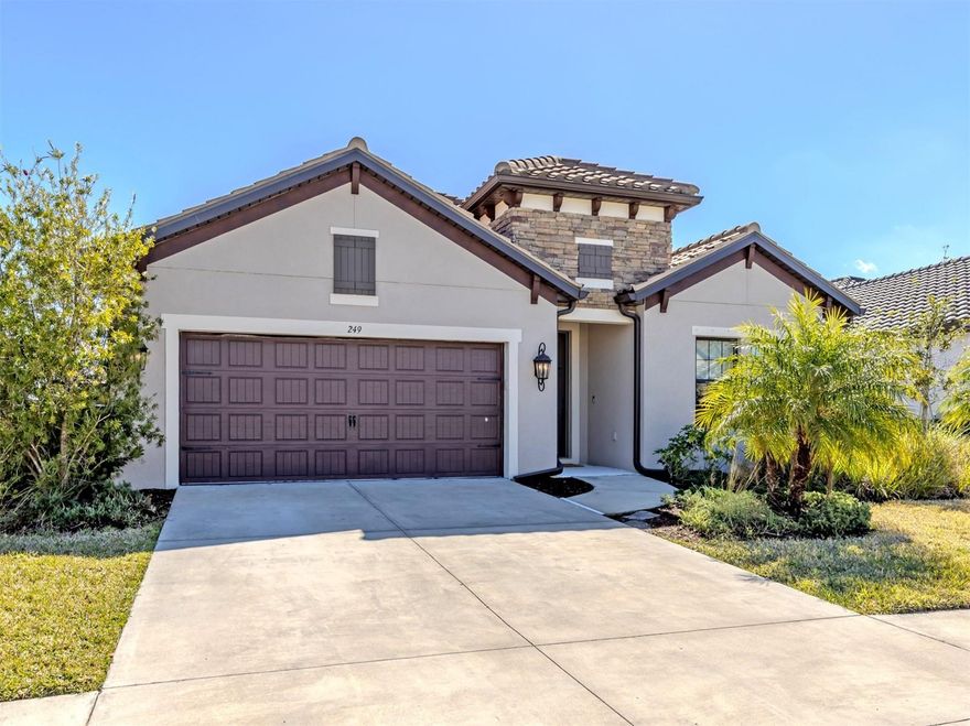 Welcome to this bright and inviting 4-bedroom, 3-bath, 2-car garage home in the intimate Cielo community of Nokomis, in the highly sought-after corridor between Venice and Sarasota. Built by award-winning Neal Communities, this upgraded residence sits on private, no-through-traffic streets—delivering the peaceful living you’ve been searching for.
The open-concept layout seamlessly connects the living room, dining area, and gourmet kitchen, complete with a decorative fireplace and sliding glass doors to a spacious covered lanai for year-round outdoor enjoyment.
The chef-ready kitchen boasts quartz countertops, gas range, stainless appliances, hardwood cabinetry, breakfast bar, and walk-in pantry. The luxurious master suite features two walk-in closets and an elegant en-suite bath. Additional highlights include full-size washer/dryer, modern finishes throughout, and access to the community’s shaded dog park.
Cielo is a charming Northern Italian-inspired boutique neighborhood of just 71 homes with community park, playground, and shaded dog park. Just minutes to Nokomis and Venice beaches, downtown dining, and I-75.
Zoned to Florida’s #2 school district with highly rated schools, including Laurel Nokomis K-8 and Venice High.
This is the effortless Florida lifestyle you’ve been dreaming of. Schedule your showing today and experience the peace of Cielo!