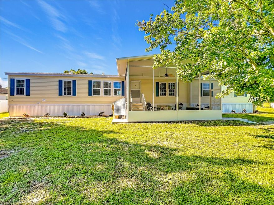 Welcome to 9040 Mercury Drive in St. Cloud, Florida, where comfort, space, and peace of mind come together! This beautiful move-in ready pool home offers 4 bedrooms plus a bonus room, 2 bathrooms, and over 2,000 square feet of living space, perfectly situated on a quiet dead-end street. Enjoy the benefits of NO HOA and NO flood zone, giving you freedom and flexibility. This home has been thoughtfully updated, featuring a new roof (2024), water heater (2023), hvac (2017), septic pumped out (2026) and fresh interior paint (2026). The primary suite offers a large walk-in closet and BONUS Room! The other 3 bedrooms provide ample space and generous sized closets. Additional improvements include re-leveling and new mobile home skirting completed in 2023, along with updated kitchen and bathrooms for a modern, refreshed feel. Interior updates include new cordless blinds, fans, washer, range hood, ac vents, updated hvac ducts and much more! Step outside and relax on the screened front porch and enjoy watching the birds or entertain on the rear patio deck, recently updated for outdoor enjoyment. The backyard is your private retreat with a new Heritage 52” round pool (2024), complete with a new safety pool fence, cozy fire pit, and beautifully updated landscaping—perfect for gatherings or quiet evenings at home. 2 Sheds are included for storage, and the driveway has been updated with new millings. With its spacious layout, numerous upgrades, and inviting outdoor space, this home is ready for its next owner. Don’t miss your opportunity to own this well-maintained gem in the heart of St. Cloud! All measurements and information are deemed reliable and shall be independently verified. Schedule your tour before it's too late!