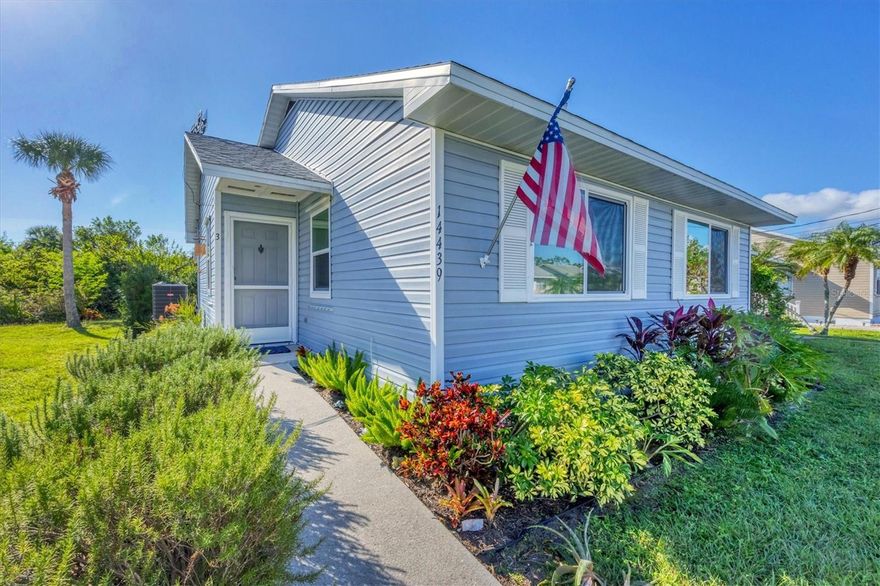 Welcome to your next chapter in this charming two-bedroom retreat nestled within a vibrant community that knows how to balance relaxation with an active lifestyle.  This thoughtfully maintained home has been completely renovated and updated with peace of mind, in mind! Hurricane impact windows and doors installed in 2023 that offer protection and energy efficiency, while the newer A/C system from 2024 keeps you comfortable year round. The roof was replaced in 2023 and the reverse osmosis system ensures crisp clean water throughout the home.  The foundation received all new piers in 2022, giving you a solid base for worry free living. Step outside to your private hot tub, featuring a new motor and heater, perfect for unwinding under the Florida Stars.  The homeowners association provides access to a clubhouse, heated pool and regular social gatherings.  Location enthusiast's will appreciate being just minutes away from both the Atlanta Braves and Tampa Bay Rays spring training facilities, making this a baseball lover's dream.  The stunning beaches of Manasota Key and the Gulf of Mexico are only twenty minutes away, offering endless opportunities for kayaking, fishing, boating and exploring scenic state parks know for exceptional birding trails.  Conveniently located between North Port, Port Charlotte and Englewood you'll find abundant dining options and Randy Spence Park just moments from your doorstep.  Boaters will enjoy the marina within two blocks of the property.  Your Florida lifestyle awaits.  Schedule your private showing today and discover why this community feels like home!