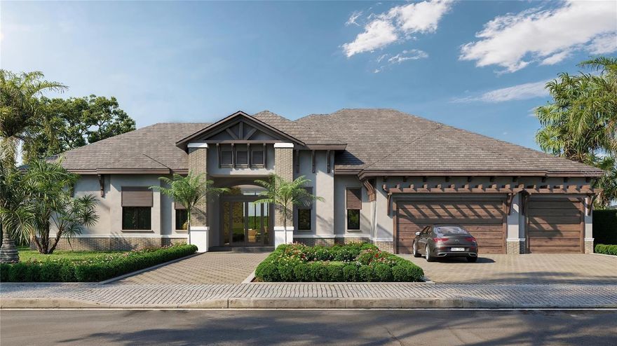 Pre-Construction. To be built. Under construction. This new Siesta Key residence is a masterpiece of innovative design and flawless craftsmanship, offering unparalleled luxury and coastal elegance, with a water view backyard and private boat dock. Designed and developed by the renowned Pham Development team, this home is ready for tours, with still the opportunity to customize finishings.

Nestled on a nearly 14,000-square-foot lot with 118 feet of prime canal frontage, this waterfront home blends modern elements with timeless coastal charm. Featuring 4 spacious bedrooms, 4 full and 1 half impeccably designed bathrooms, and a 3-car garage, the home is thoughtfully designed for both comfort and style.

At the heart of this residence is a well appointed kitchen, with an open-concept layout. The stunning quartz island with waterfall edges takes center stage, accentuated by elegant pendant lighting. Sleek, custom cabinetry complements the state-of-the-art stainless steel appliances, making this space ideal for both entertaining. The light-filled living areas are designed to maximize the breathtaking water views, offering a seamless connection to the outdoors.

Step outside to your private oasis, where a resort-style pool is surrounded by lush landscaping. The outdoor spaces are designed in harmony with the natural surroundings, creating a tranquil retreat framed by swaying palms and shimmering waters. A private boat dock with a 10,000-pound lift and seating area provides unparalleled access to the Gulf Coast's azure waters, making this home a boater’s paradise. Located in one of Sarasota’s most desirable neighborhoods, this extraordinary property offers a blend of privacy, convenience, and luxury. A short distance away from world-class beaches, fine dining, and entertainment, this is a rare opportunity to own a slice of paradise in an exceptional location.