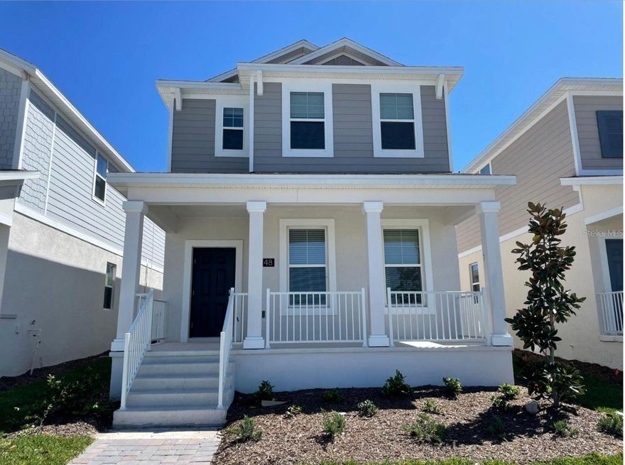 Section 8 tenants welcome! Tohoqua 4BR/3BA Rental – 2022 Build with Resort Amenities! Welcome home to this bright two-story 4 bedroom, 3 bath single-family residence in Kissimmee’s sought-after Tohoqua community. Built in 2022, this 2,044 sq. ft. home features an open main level with a sleek chef’s kitchen—white shaker cabinetry, stainless steel appliances, center island, and pantry—flowing into an oversized living/dining area with wood-look tile throughout. Upstairs, enjoy a spacious primary suite with a double-sink vanity and large glass-enclosed shower, plus well-sized secondary bedrooms and convenient laundry. A covered front porch, 2-car garage, energy-efficient construction, and Flood Zone X location add everyday comfort and peace of mind. Community perks abound: clubhouse, fitness center, resort-style pool, tennis, playgrounds, and trails—perfect for work-life balance. Amenity photos (pool/gym) are of the Tohoqua clubhouse.