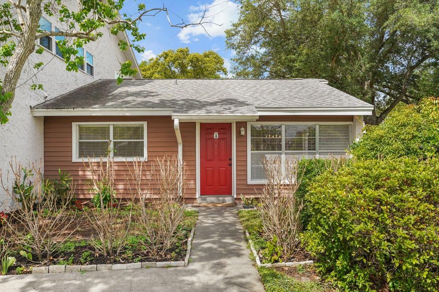 This rarely available villa-style, single-level condo features 2 bedrooms / 1 bathroom and a 1-CAR GARAGE. The two bedrooms are shown both as virtually staged and as they are for visual assistance. Updates include a New Water Heater (2023), New Attic Insulation (2023), New Kitchen Appliances (2022), New Plumbing (2022), a Bathroom Renovation (2022), upgraded luxury plank flooring (2022), and a New Roof (2020-which is covered by the HOA). All appliances, including the washer and dryer convey. The multitude of windows provide the home with a lot of natural light and there is a private PATIO in the back for your enjoyment. Community amenities include 2 POOLS and a large tennis court. This property is located in the very desirable Hourglass District that is near SoDo, Lake Como, Mills District, Milk District and Downtown Orlando. Fantastic school district, Lake Como K-8 and Boone High. The bushes in the front are regrowing from the frost that was had so you can expect beautiful lush Clusias soon for added privacy. This unit is move-in ready and is the perfect opportunity as a primary residence or as an investment. Schedule your private showing today!