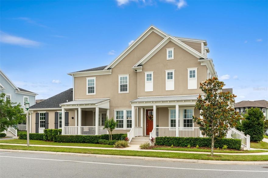 MOVE-IN READY ANNA MARIA floorplan with UPGRADES! Step into a light-filled, open layout designed for both everyday living and entertaining. The gourmet kitchen is a standout feature, complete with a gas range and ample space for cooking, gathering, and hosting with ease. Throughout the home, you’ll appreciate no carpet flooring, providing a clean, contemporary feel and low-maintenance living.This home is designed to extend your living space outdoors with two stunning exterior areas a covered lanai perfect for relaxing evenings and a charming wrap-around porch ideal for morning coffee or entertaining guests.The primary suite offers a peaceful retreat with neighborhood pond views, while additional bedrooms provide flexibility for family, guests, or a home office.
Enjoy added peace of mind and efficiency with a UV light-protected HVAC system, along with electric vehicle charging capabilities for modern convenience. LOCATION is Ideal and this home delivers. Just minutes from DISNEY PARKS, Shopping, Restaurants, Golf, and world renowned Theme park attractions, you’ll have the best of Central Florida right at your fingertips. Don't forget the neighborhood offers so much you can have daily walks or bicycle rides on multiple trails, swim in the community pools, playground visits, and open areas to enjoy your life in the sunshine. 
Whether you’re looking for a primary residence, a second home, or somewhere to invest long term this is the home for you.