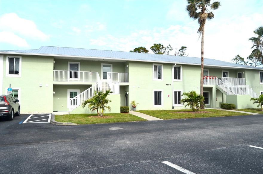 WHAT A DEAL  for this totally furnished unit.  Everything you see stays for the new buyer.  One owner, pet free, smoke free,  move-in ready condo.  This unit looks like new because it has only been used by the owners part time and never rented.  Two skylights and high ceilings in the living room make this a bright and open space.  This 2 bedroom 2 bath condo is spacious with living room/dining room combination and a large eat-in kitchen with a convenient, long breakfast bar. Off the kitchen is a laundry closet with washer/dryer and shelving.  Both bedrooms have walk-in closets.  The primary bedroom and living room have glass sliders opening  to a 9' x 24' screened porch/lanai where there is also a 3' x 9' storage closet.  Relax and enjoy watching the birds and wildlife!  The unit comes with a covered carport.  The Tall Pines community has a large clubhouse, heated pool, tennis courts (& pickleball).  The association fee includes basic cable, water, sewer and outside maintenance. Take your pick out of 5 golf courses in the Rotonda area and more outside of Rotonda!  Also, fishing, boating, and beaches for your enjoyment are not far.  This area is located between Sarasota and Ft. Myers so lots of choices for shopping and entertainment.   Seller states dishwasher and refrigerator were replace the end of 2022, washing machine 2019, water heater 2021 and dryer 2010.    NEW AC installed Jan. 2025. Don't miss out on this gem!