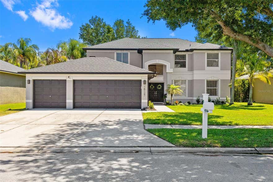 Welcome to your private retreat. Located within the Eagles Golf Community. This well-maintained 5-bedroom, 2.5-bath home offers over 3,400 square ft of updated living space on a private conservation lot with no rear neighbors. From the moment you pull up, you can see the care that has gone into the home, including a newer roof, fresh interior paint, and updates throughout. Inside, the layout is bright, open, and functional with plenty of space for both everyday living and entertaining. The kitchen features quartz countertops and ample room to cook and gather, while the recently remodeled bathrooms bring a fresh, modern touch. Out back, the screened lanai with pavers and string lighting overlooks the private pool and peaceful conservation views. It’s the kind of space that makes it easy to enjoy Florida living year-round. The home also includes a dedicated office, spacious bedrooms, and flexible living areas that easily accommodate guests, hobbies, entertaining, or work-from-home needs. Located in a guard-gated golf community this home offers a peaceful, private setting just minutes from shopping, dining, schools, and the Veterans Expressway. Move-in ready and located in one of Odessa’s most desirable neighborhoods, this is a home you don’t want to miss.