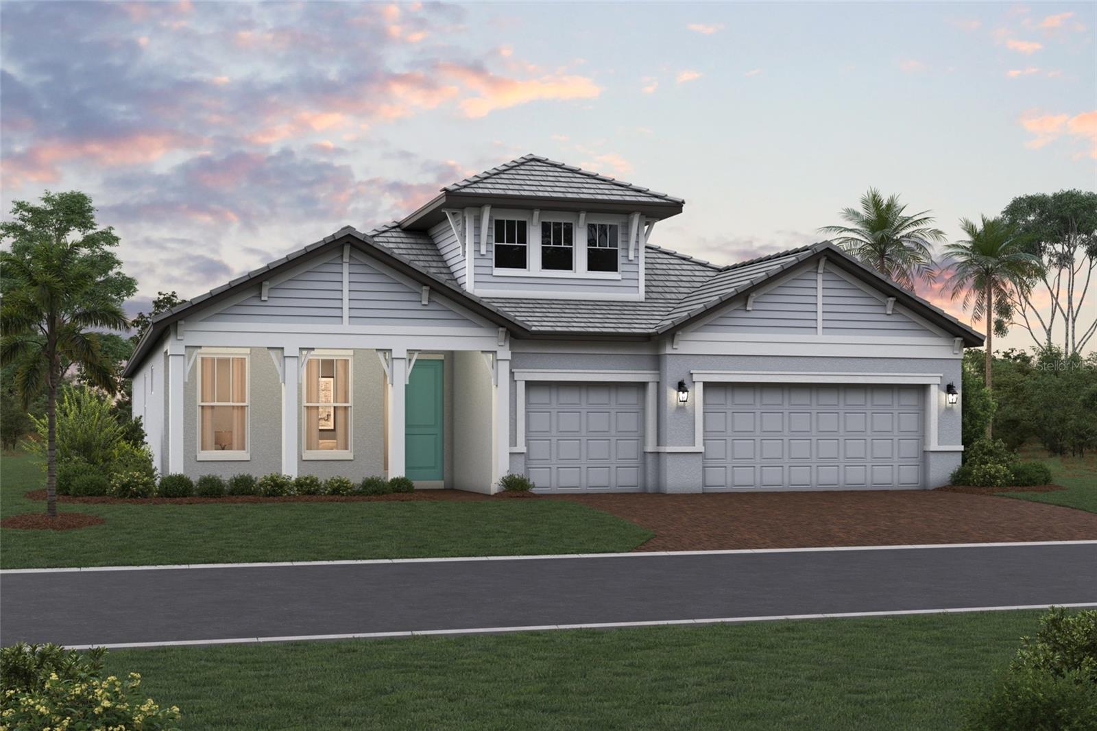 Under Construction. ****SPECIAL FINANCING AVAILABLE FOR A LIMITED TIME ONLY FROM PREFERRED LENDER. RESTRICTIONS APPLY, FOR QUALIFIED BUYERS, SUBJECT TO APPLICABLE TERMS AND CONDITIONS. SUBJECT TO CHANGE WITHOUT NOTICE****
Welcome to the Ginnie.
The interesting elevation gives this home a distinct look, and a three-car garage makes for a wide driveway, offering extra space for parking.
A large entry space opens into a long hallway. A light-filled den sits towards the front of the home.
A massive great room is the highlight of the Ginnie, giving you space for entertaining. Waiting to be filled with cozy rugs and plush leather seating, the great room will be a comfortable gathering point.
Opening into a spacious kitchen, the extra-long center island is perfect for additional seating and giving you more counter space with which to work. A café sits to the side, overlooking the outdoors for everyday dining.
Off of the great room sits the large owner's suite. A split owner's bath and huge walk-in closet give you plenty of space to spread out and breathe. The owner's suite is truly a place you can relax and unwind after a long day.
A three-car garage completes the Ginnie, giving you flexibility and room for additional storage or even a home gym.