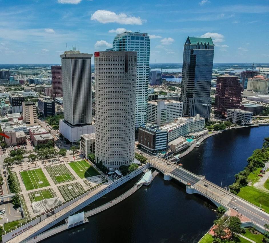 This commercial space has it all! If the location isn't enough, you can bet that the views from this location will sell you. You won't find a better spot in downtown Tampa. The building is iconic in the Tampa skyline. It's prestigious. It's where business is conducted and business men and women favor it. The location can't be beat, but timing is also important to consider. Tampa is more popular than ever and will continue to be in the future. Now is the time to acquire an office at current prices. The 145 sq ft office space being offered is on the 26th floor. It's an interior office, but from the 26th floor windows, the Tampa skyline is front and center, and the Tampa landmarks and business below are visible. The building is located next to Tampa's Hillsborough River and is steps from the very popular Riverwalk. The office comes with access to the common areas that are ideal for hosting meetings or just relaxing, there are several common areas to enjoy, and access to a large gym on the second floor. Take your business appearance to the next level, and enjoy the advantages that this remarkable office space can offer.