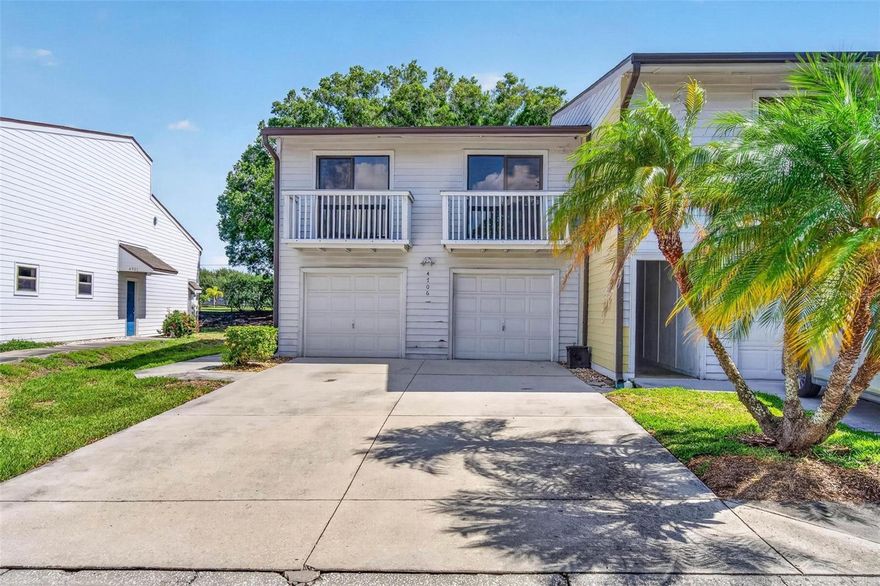Centrally located in Pinellas County - Spacious 3 Bedroom, 2 bath Tri-level Townhouse with a 2-car garage. New Flooring on the main floor and stairs. Enjoy the Community swimming pool and Spa including a boardwalk on the canal. The open floor plan allows for excellent entertaining with a large eat-in kitchen and spacious family/living room. Enjoy the large screened in back porch across from a Park. All bedrooms and bathrooms are located on the 3rd level. Convenient Laundry room located on the first level with garage access. Laundry shoot included! Your monthly fees include so much: Water/Sewer/Trash/Cable TV/Internet/Pest control/Manager/Maintenance grounds, pool, & repairs. This End Unit Townhouse has it all and more!