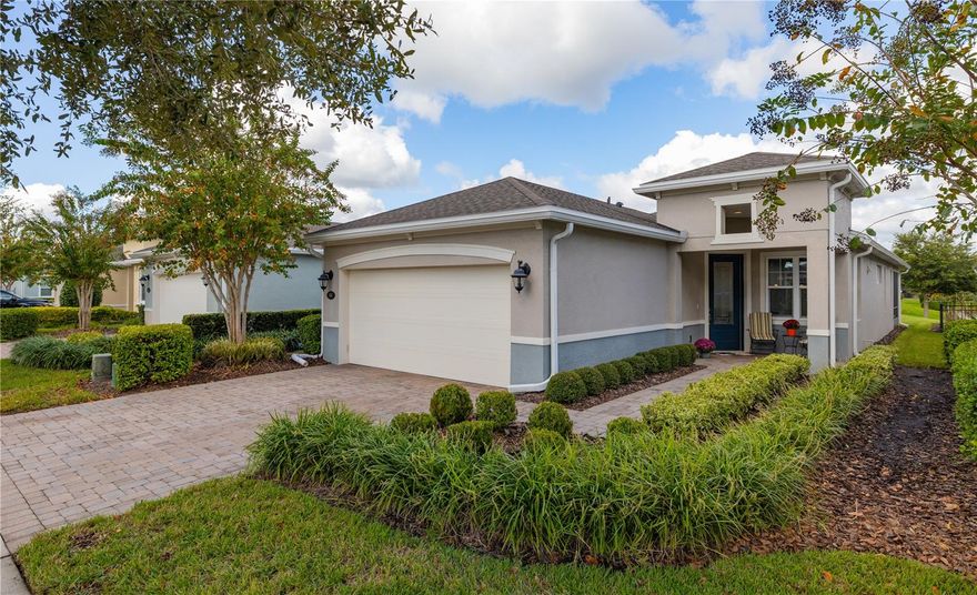 Welcome to life in the Florida sunshine! Situated in the idyllic and highly sought-after Victoria Gardens/ Cresswind community – a 50+ active-adult lifestyle – is this wonderful, METICULOUSLY Maintained, move-in ready home. The popular Jasmine floorpan overlooks the WATER and includes plenty of space, with two split bedrooms and two bathrooms, plus an office or den. The house is fully equipped with double pane windows, blinds, ceiling fans, carpeted bedrooms and office, and contemporary kitchen amenities, such as white cabinets, Mosaic glass subway tile backsplash, granite countertops, refrigerator, Microwave, an island breakfast bar, a natural gas range, and pendant lighting. The covered, screened lanai offers gorgeous lakeview and is the perfect place to relax and watch the rays of sunshine glisten on the waves. Enjoy all the amenities of the community – including a private clubhouse, dining, bar, game rooms, a fitness room, a resort-style pool, lighted tennis and pickleball courts, bocce ball, library, crafts, travel clubs, and more – all just a short drive away from the historical downtown DeLand and its exquisite restaurants, night life, boutiques, and cultural attractions. Only a short drive to the East Coast, Daytona or New Smyrna Beach! Publix, Aldi, Starbucks, and medical facilities are all nearby, as well as easy access to I-4, making this the perfect place to call home! Contact us today to schedule your private tour!
